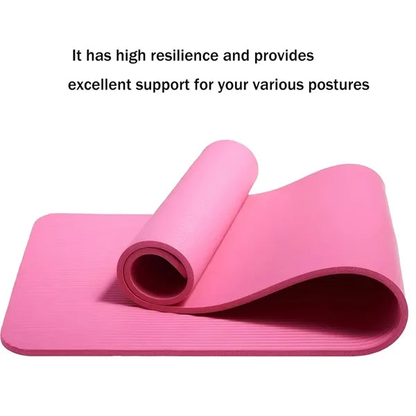 Extra Thick Exercise Yoga Mat with Carrying Strap