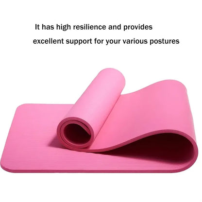 Extra Thick Exercise Yoga Mat with Carrying Strap