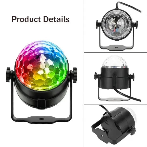 Sound Activated Party Lights with Remote DJ Lighting