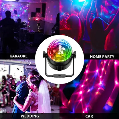 Sound Activated Party Lights with Remote DJ Lighting
