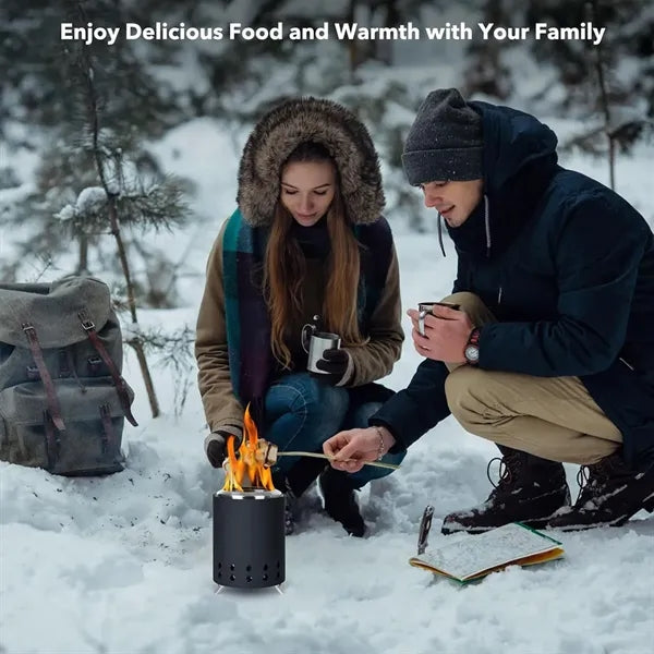 Tabletop Smokeless Fire Pit with Foldable Legs