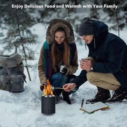 Tabletop Smokeless Fire Pit with Foldable Legs