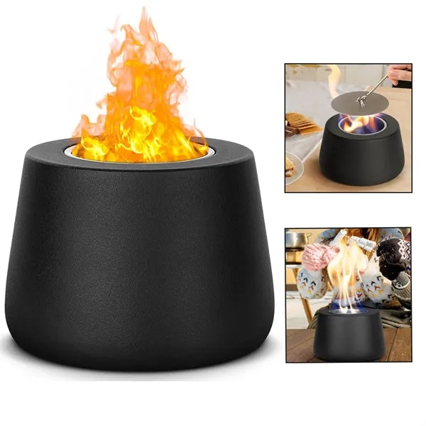Indoor Tabletop Fire Pit Smores Maker with Lid