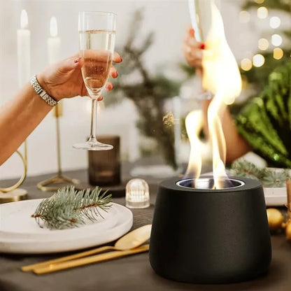 Indoor Tabletop Fire Pit Smores Maker with Lid