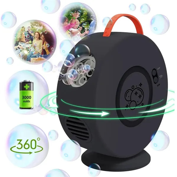 Electric Rotatable Portable Bubble Maker Toy