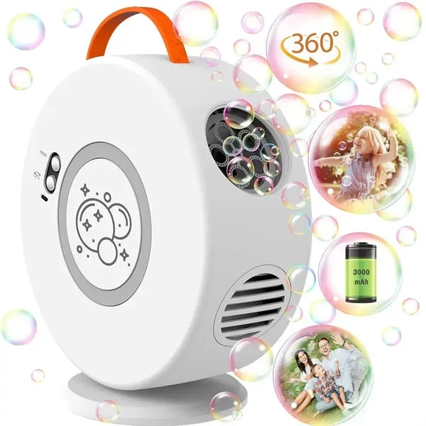 Electric Rotatable Portable Bubble Maker Toy