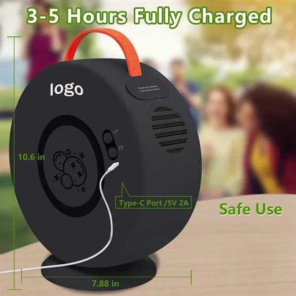 Electric Rotatable Portable Bubble Maker Toy