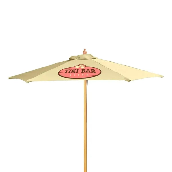 7' Wood Market Umbrella Kit (1 Imprints)