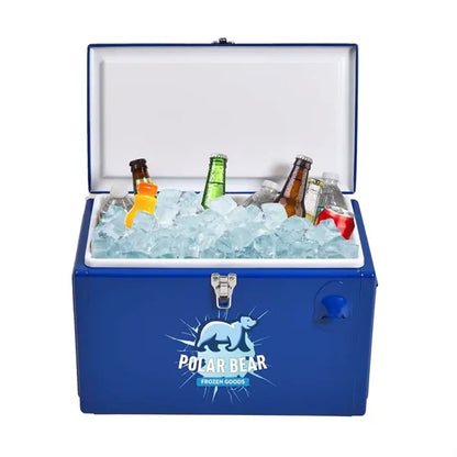 Metal Tool Box Cooler, Front & Top Imprint