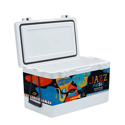54QT Rotomolded Cooler, Wrap with 1  Lid Decal