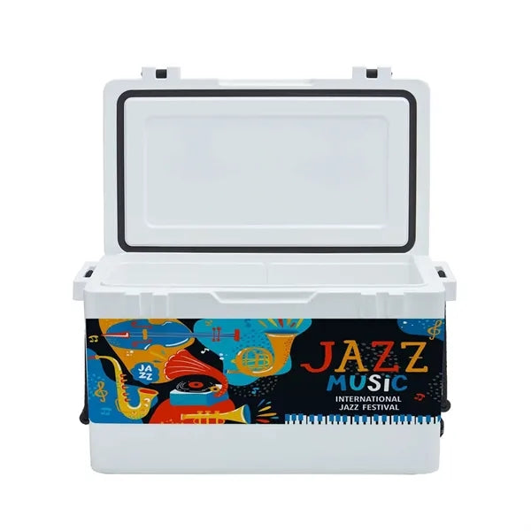 54QT Rotomolded Cooler, Wrap with 1  Lid Decal