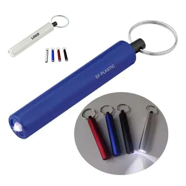 Mini Cylinder Led Flashlight Key Tag