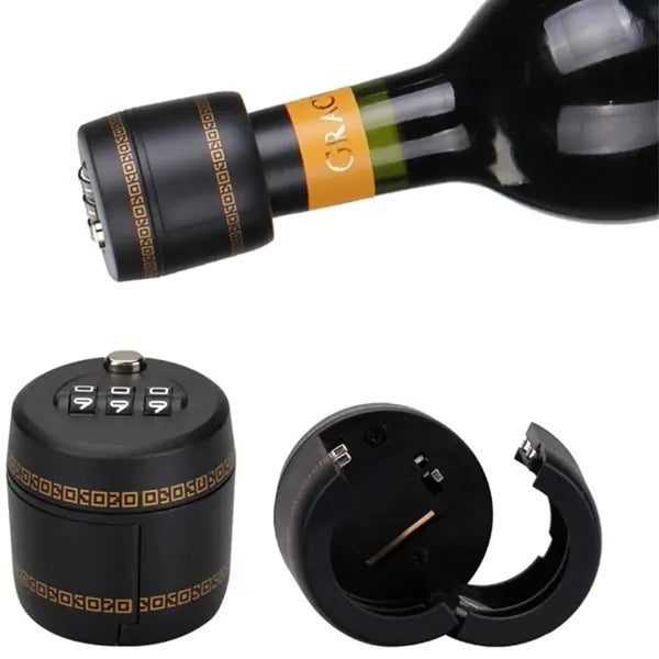 Combination Lock Wine Bottle Stopper