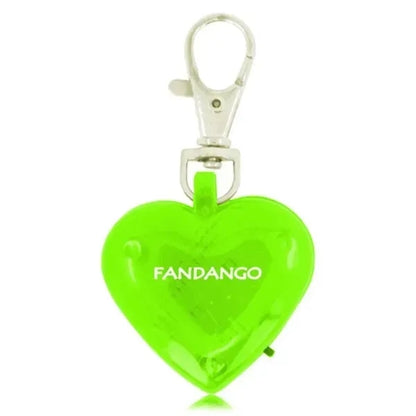 Flashing LED Heart Pet Pendant Keychain