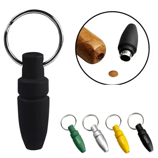 ABS Portable Cigar Punch Cutter Keychain