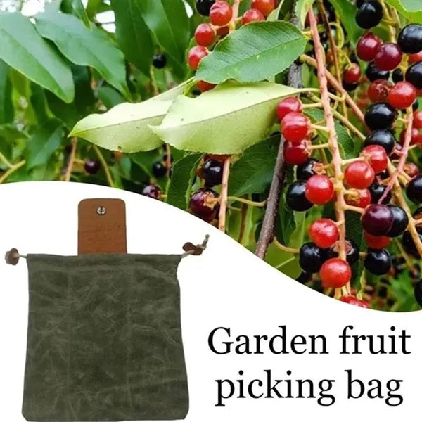 Heavy-Duty Canvas Folding Tool & Foraging Storage Pouch.