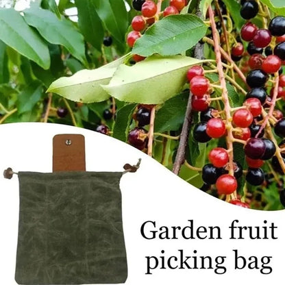 Heavy-Duty Canvas Folding Tool & Foraging Storage Pouch.