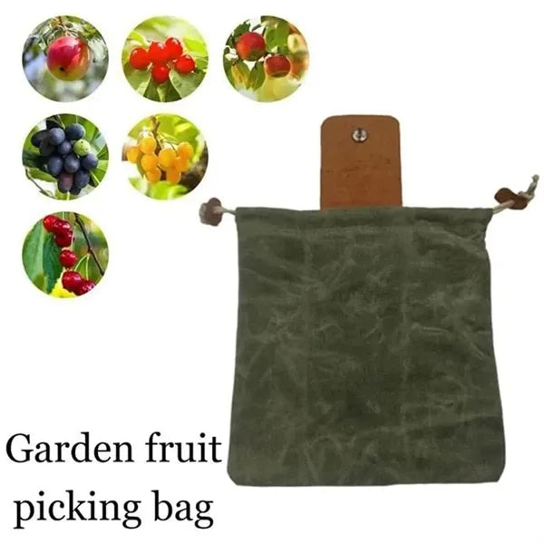 Heavy-Duty Canvas Folding Tool & Foraging Storage Pouch.