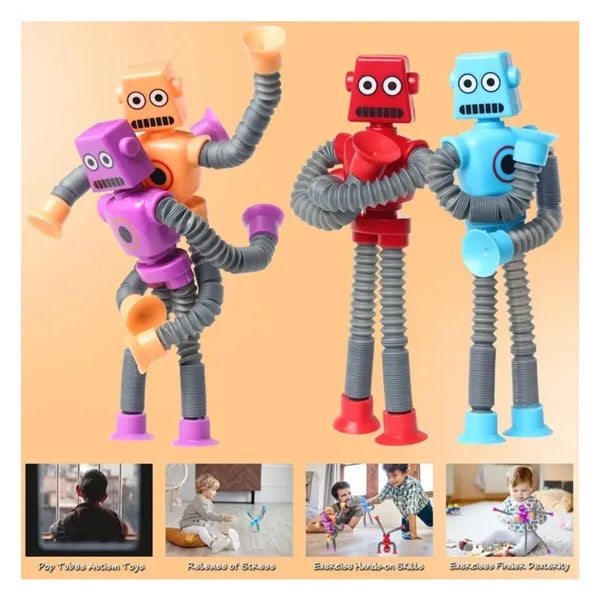 Suction Robot Sensory Travel Toys