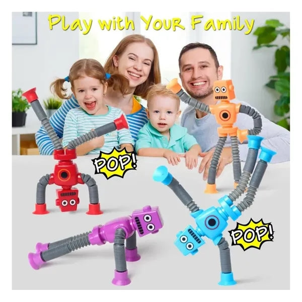 Suction Robot Sensory Travel Toys