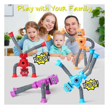 Suction Robot Sensory Travel Toys