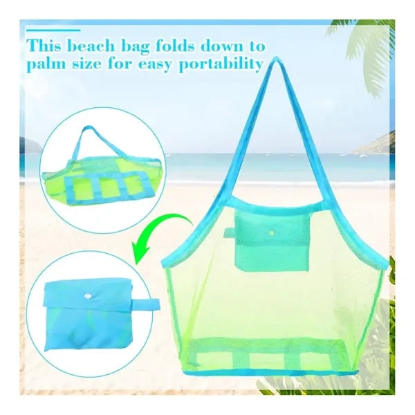 Summer Extra Large Toy Mesh Beach Bag