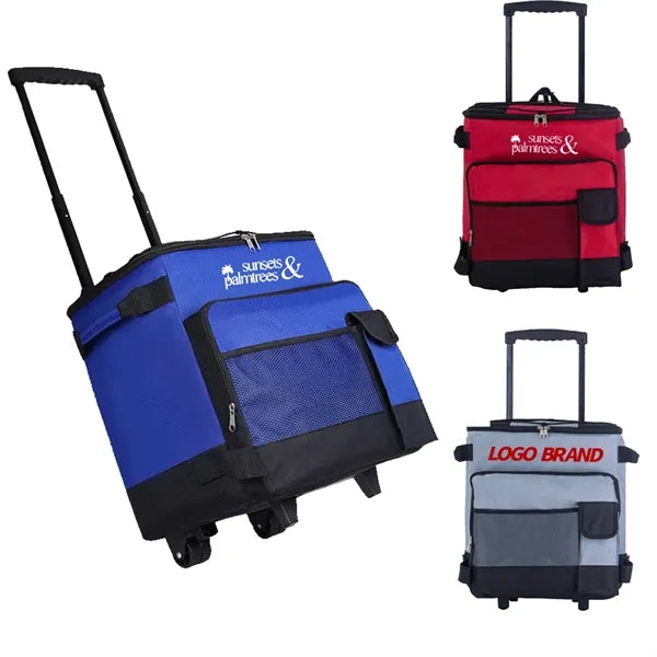 Collapsible Large Capacity Cooler Bag with Wheels Handle