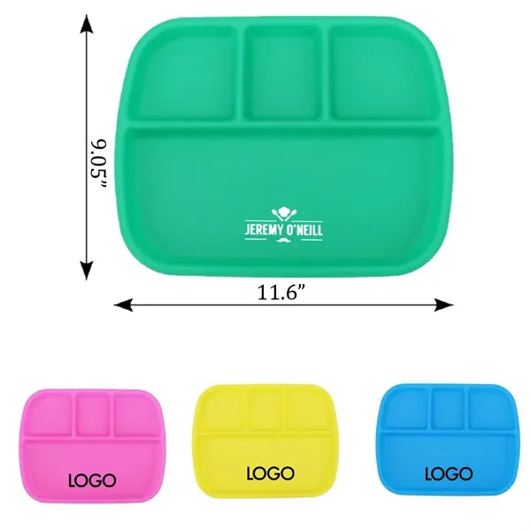 Kids Feeding Bowl 3 Compartment Divided Plates