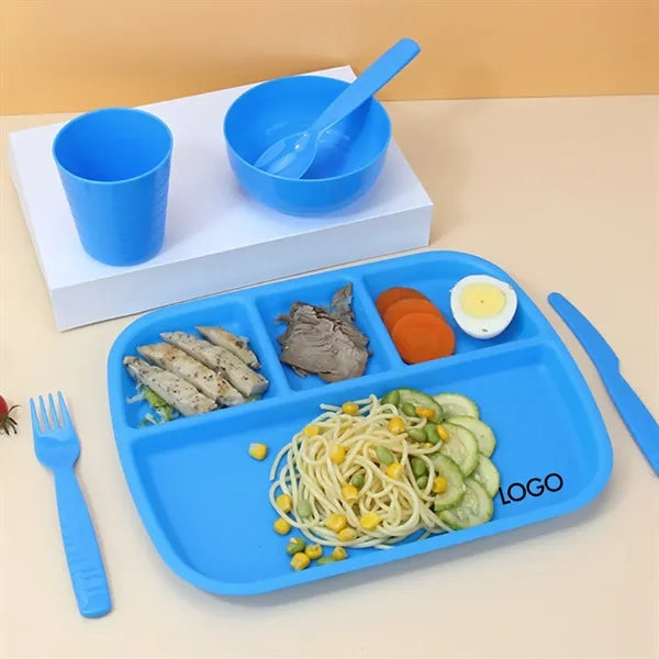 Kids Feeding Bowl 3 Compartment Divided Plates