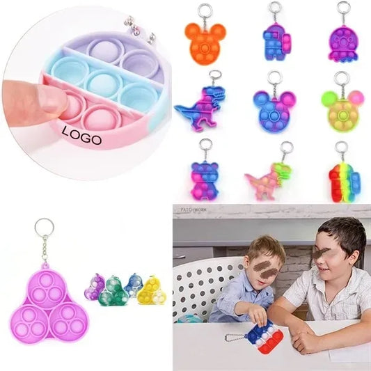 Cartoon Pop It Keychain