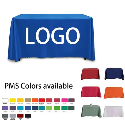 6ft or 8ft trade show cloth table cover