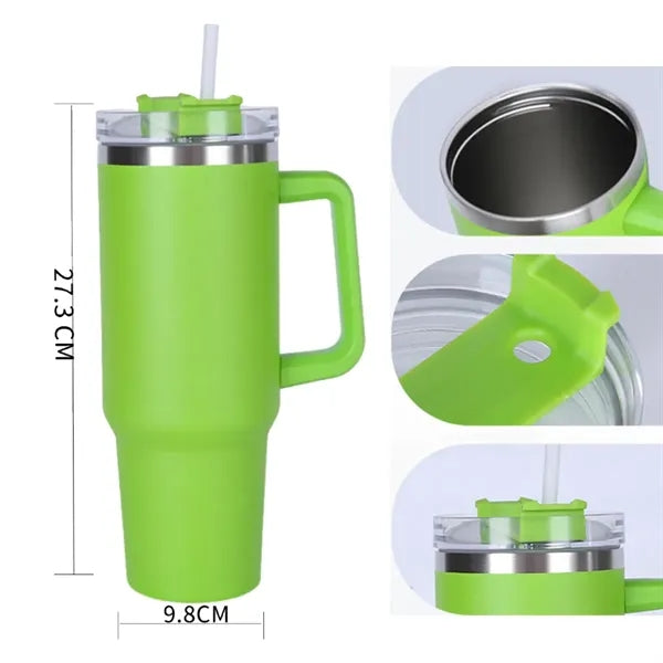 Stainless Steel Travel 40 oz Tumbler with Handle