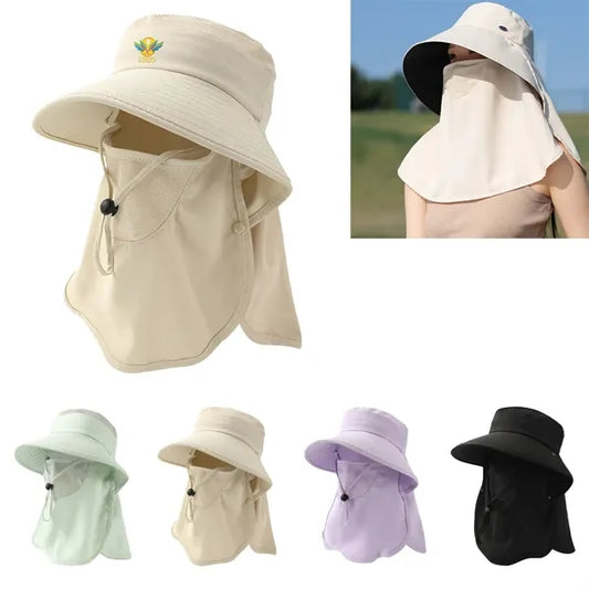 Women's Outdoor Full Coverage Sun Protection Bucket Hat