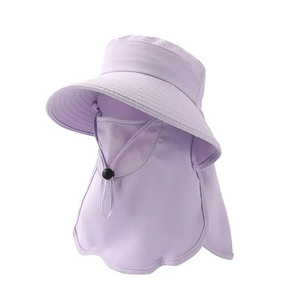 Women's Outdoor Full Coverage Sun Protection Bucket Hat