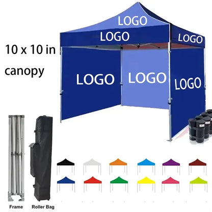 10 x10 Inches Folding Tent with Full Back Wall