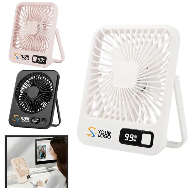 Small Portable Usb Rechargeable Battery Desktop Fold Fan