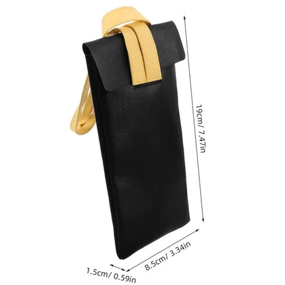 Leather Sunglasses Glasses Pouch Case Organizer Soft Bag