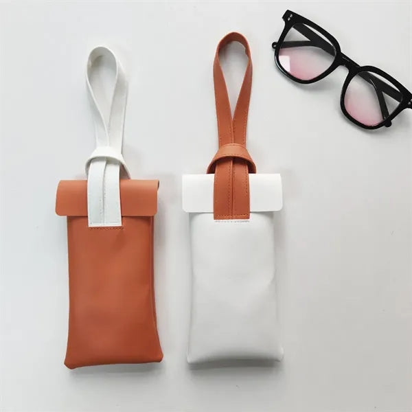 Leather Sunglasses Glasses Pouch Case Organizer Soft Bag