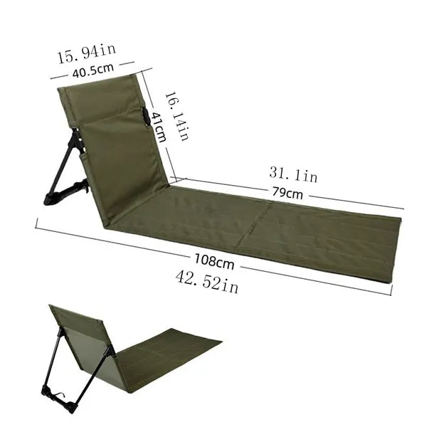 Outdoors Portable Ultra-Light Folding Camping Backrest Chair