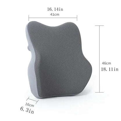 Office Travel Memory Foam Lumbar Support Pillow Back Cushion