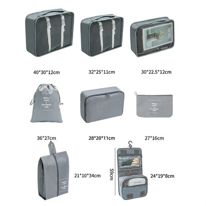 Packing Cubes for Suitcase 8 Set Lightweight Travel Bags