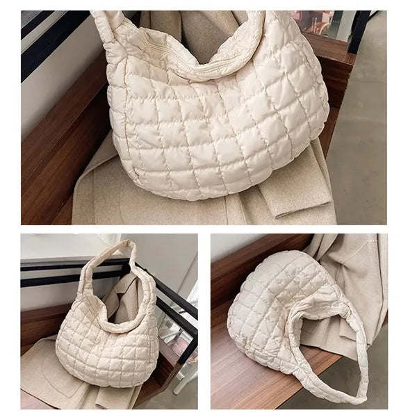 Soft Tote Large Carryall Puffer Light Shoulder Bag