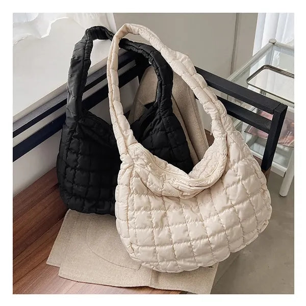 Soft Tote Large Carryall Puffer Light Shoulder Bag