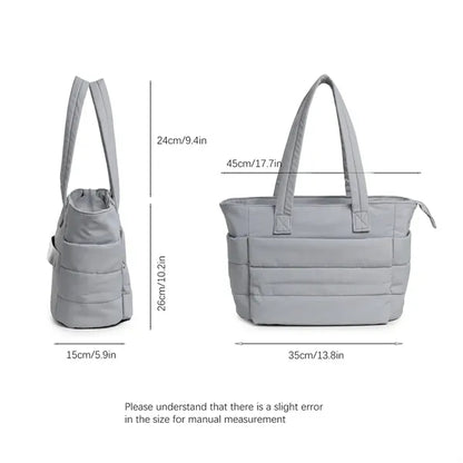 Fashionable Large Capacity Puffer Bags  With Multi Pockets