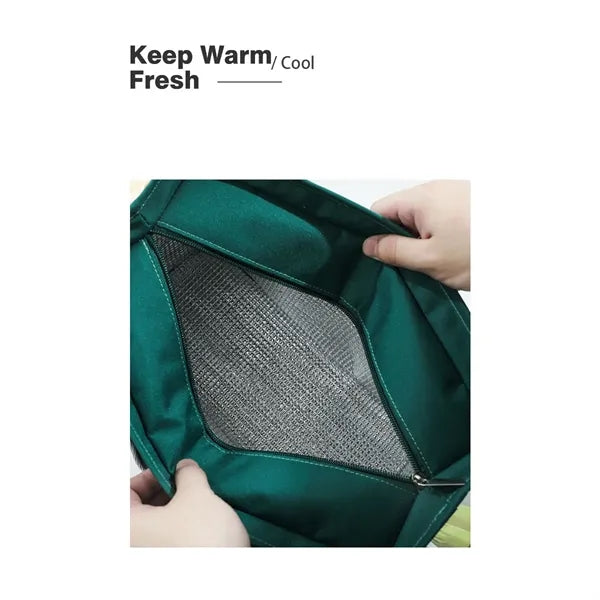 8.75L Insulated Cooler Bags Portable Zipper Lunch Box