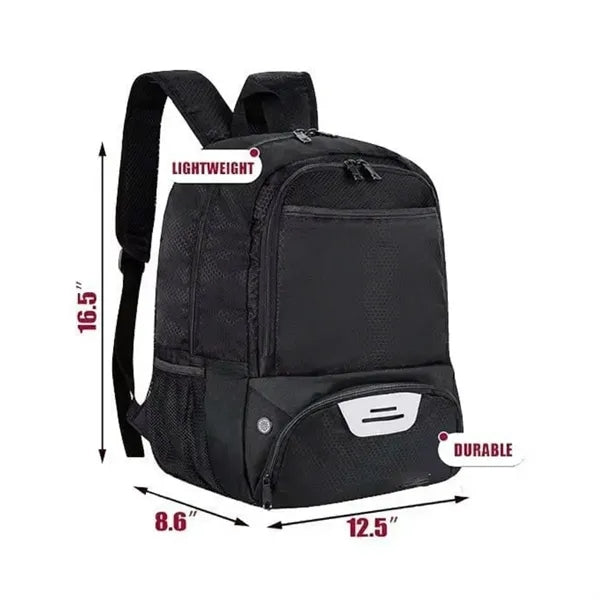 25L Soccer Ball & Shoe Compartment Sports Backpack