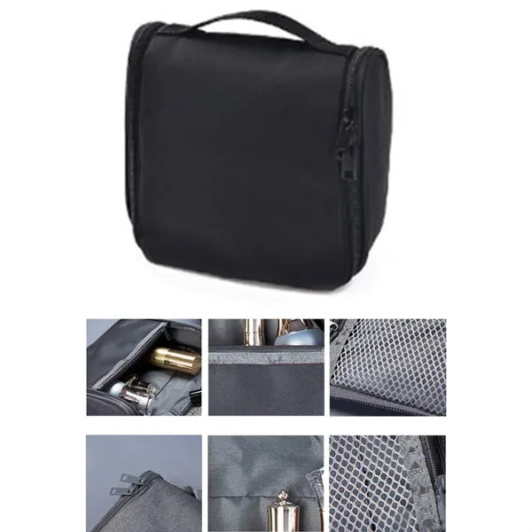 Customizable Hanging Travel Toiletry Bag with Hook