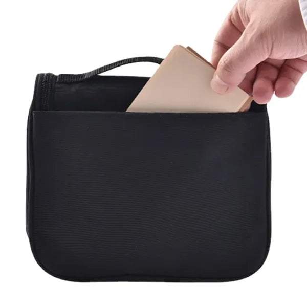 Customizable Hanging Travel Toiletry Bag with Hook