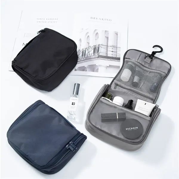 Customizable Hanging Travel Toiletry Bag with Hook