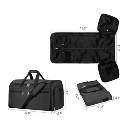 55L Travel & Gym Duffel Bag with Multiple Compartments